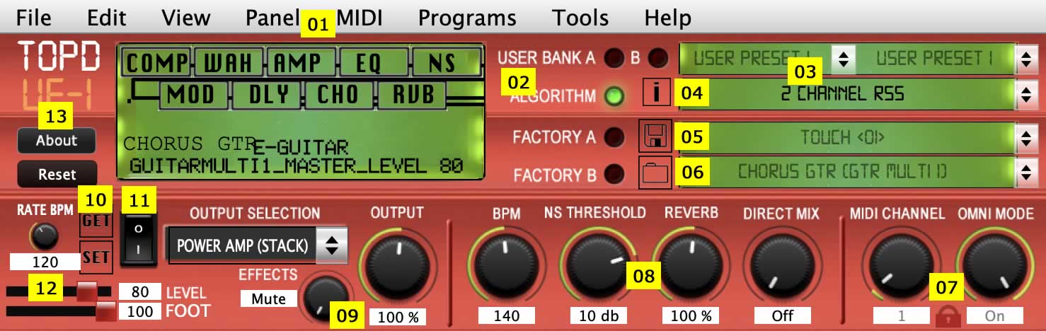 Boss VF-1 Editor: The TOPD UF1 (v1)- User Guide - HOME